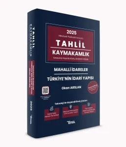 TAHLİL Mahalli İdareler ve Türkiye'nin İdari Yapısı Konu Anlatım Kitabı