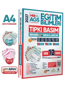 İnformal Yayınları 2027 MEB AGS Eğitim Bilimleri ÖSYM Çıkmış Soru Tıpkı Basım Kitapçıkları 12'li Deneme Paketi