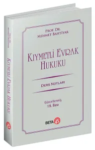 Kıymetli Evrak Hukuku Ders Notları