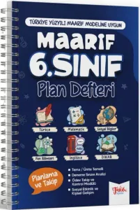 Takdir Yayınları 6. Sınıf Maarif Plan Defteri