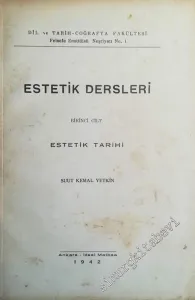 Estetik Dersleri Cilt 1: Estetik Tarihi -        1942