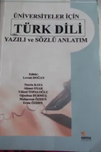 Türk Dİli Yazılı ve Sözlü Anlatım
