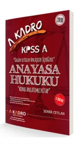 A Kadro KPSS A Grubu Anayasa Hukuku Konu Anlatımlı 2018