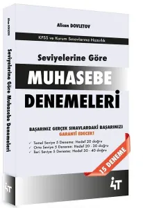 4T Yayınları 2026 KPSS A Grubu Muhasebe Seviyelerine Göre 15 Deneme Çözümlü