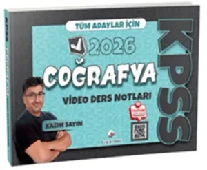 Dizgi Kitap Yayınları 2026 Tüm Adaylar İçin KPSS Coğrafya Video Ders Notları