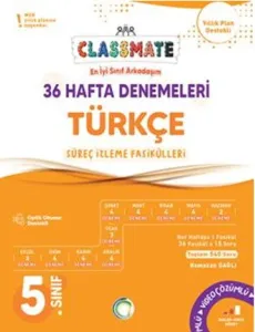 Okyanus Yayınları 5. Sınıf Türkçe Classmate 36 Hafta Denemeleri