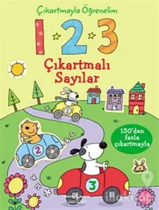 Çıkartmayla Öğrenelim 1-2-3: Çıkartmalı Sayılar