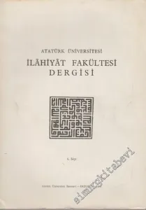 Atatürk Üniversitesi İlahiyat Fakültesi Dergisi - Sayı: 6, Yıl: 1986       1986