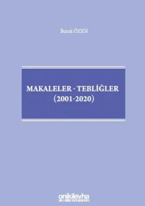 Makaleler, Tebliğler