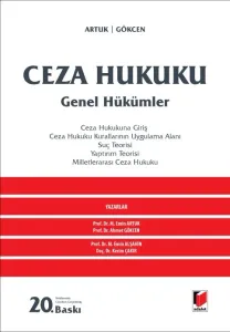 Ceza Hukuku Genel Hükümler