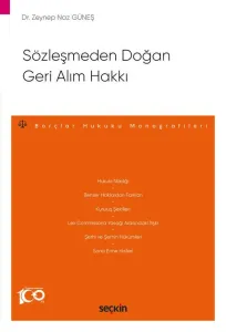 Sözleşmeden Doğan Geri Alım Hakkı