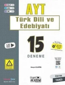 Üçgen Yayınları AYT Türk Dili ve Edebiyatı 15 Deneme
