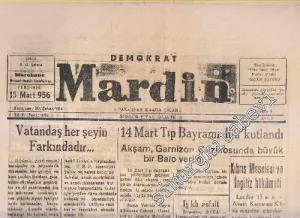 Demokrat Mardin Günlük Siyasi Gazete - Sayı: 440  Yıl: 2    Şubat