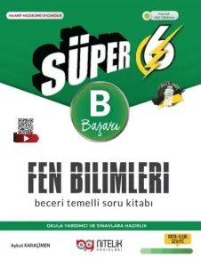Nitelik Yayınları 6. Sınıf Fen Bilimleri Süper B Beceri Temelli Soru Kitabı