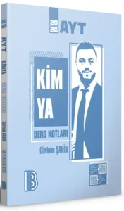 Benim Hocam AYT Kimya Ders Notları 2026
