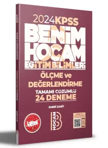 Benim Hocam Yayınları 2024 Eğitim Bilimleri Ölçme ve Değerlendirme Tamamı Çözümlü 24 Deneme