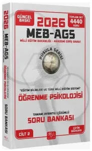 CBA Yayınları 2026 MEB-AGS Eğitim Bilimleri Öğrenme Psikolojisi Soru Bankası Çözümlü Pusula Serisi