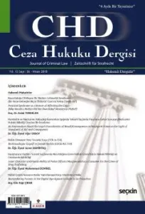 Ceza Hukuku Dergisi Sayı: 36 – Nisan 2018