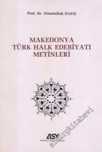 Makedonya Türk Halk Edebiyatı Metinleri -        1989