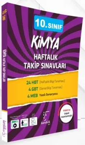 Karekök Yayınları 10. Sınıf Kimya Haftalık Takip Sınavları
