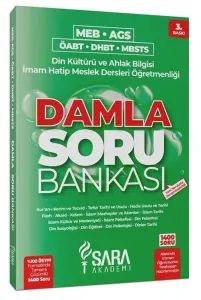 Şara Akademi ÖABT MEB-AGS DHBT MBSTS Din Kültürü ve Ahlak Bilgisi Damla Soru Bankası Çözümlü