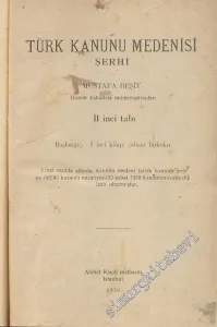 Türk Kanunu Medenisi Şerhi 4 Cilt -