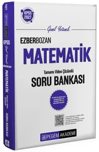 Pegem Yayınları 2027 KPSS Ezberbozan Matematik Tamamı Video Çözümlü Soru Bankası