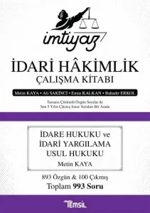 İdari Hakimlik Çalışma Kitabı İdare Hukuku Ve İdari Yargılama Usul Hukuku