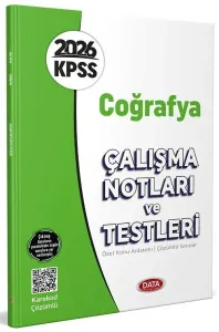 Data Yayınları 2026 KPSS Coğrafya Çalışma Notları ve Testleri