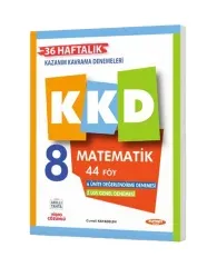 8. SINIF KKD MATEMATİK HAFTALIK KAZANIM KAVRAMA DENEMELERİ 44 FÖY