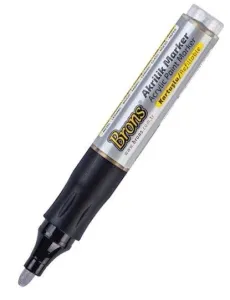 BRONS AKRİLİK MARKER GÜMÜS
