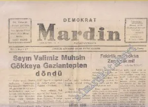Demokrat Mardin Günlük Siyasi Gazete - Fakirlik mi yoksa Zenginlik mi - Sayı: 107  Yıl: 1    Aralık