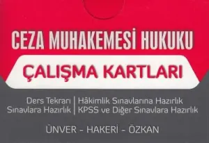 Ceza Muhakemesi Hukuku Çalışma Kartları