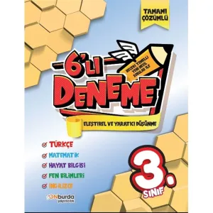 ONburda 3.Sınıf Beceri Temelli Yeni Nesil Sorularla 6'lı Deneme Seti