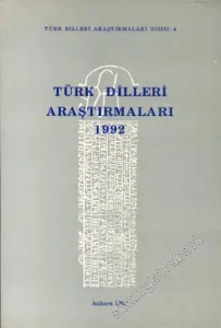 Türk Dilleri Araştırmaları 1992 = Researches in Turkic Languages 1992 -       Cilt: 2