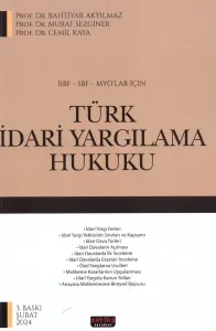 TÜRK İDARİ YARGILAMA HUKUKU (MYO)