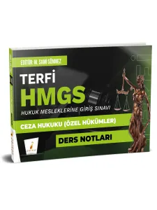 Terfi HMGS Ceza Hukuku Özel Hükümler Ders Notları