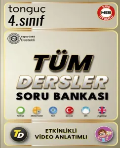 Tonguç Akademi 4. Sınıf Tüm Dersler Video Anlatımlı Etkinlikli Soru Bankası