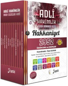 Yetki Yayınları 2026 Hakkaniyet Adli Hakimlik Soru Seti