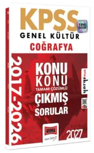 Yargı Yayınları 2027 KPSS Genel Kültür Coğrafya Konu Konu Tamamı Çözümlü 10 Yıl Çıkmış Sorular