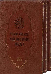 Kelime Anlamlı Kur'an-ı Kerim Meali (3 Kitap Takım ) (Ciltli)