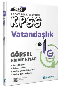 GYS Akademi 2026 KPSS Vatandaşlık Görsel Hibrit Kitap Ders Notları