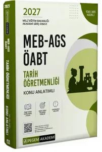 Pegem Yayınları 2027 MEB AGS ÖABT Tarih Öğretmenliği Konu Anlatımlı