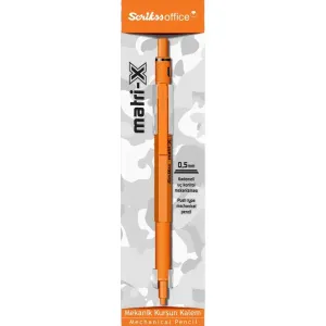 SCRIKSS OFFICE VERSATİL KALEM MATRI-X 0.5 ŞEFFAF AMBALAJ TURUNCU