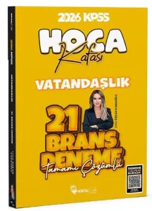 Hoca Kafası Yayınları 2026 KPSS Vatandaşlık 21 Deneme Çözümlü