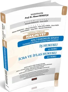 Savaş Yayınları 2025 Orijinal Sorular HAKİMİYET Adli Hakimlik İş Hukuku-İcra ve İflas Hukuku Çıkmış Soru Bankası
