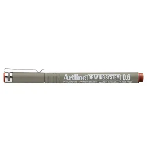 Artline Drawing System 0.6 Çizim Kalemi Uç:0,6mm Sepia