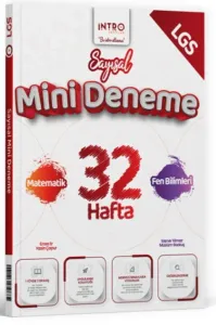 İntro Yayınları 8. Sınıf LGS Sayısal 32 Hafta Mini Deneme