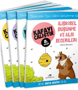 Kafayı Çalıştır Seti (4 Kitap); Zekâ Geliştirme Seti, Orta Seviye, 6 - 8 Yaş