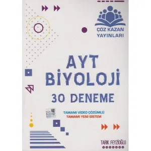 Çöz Kazan Yayınları AYT Biyoloji 30' lu Deneme Video Çözümlü Çöz Kazan